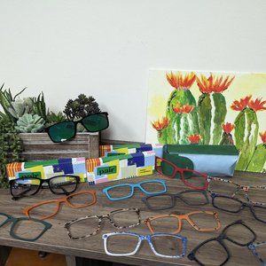 PAIR EYEWEAR *Non Prescription w/ Blue Light Filtering* KIRBY FRAME w/13 toppers